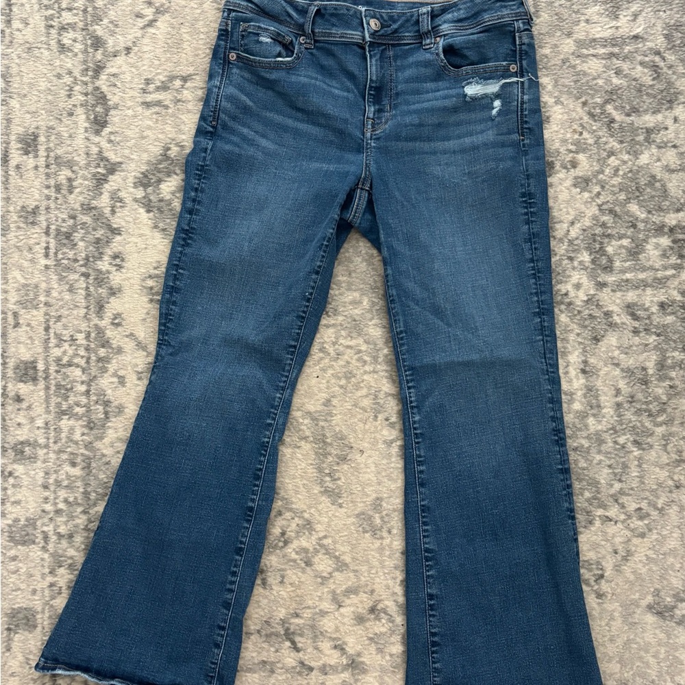 American Eagle Outfitters Dark Blue Flare Jeans